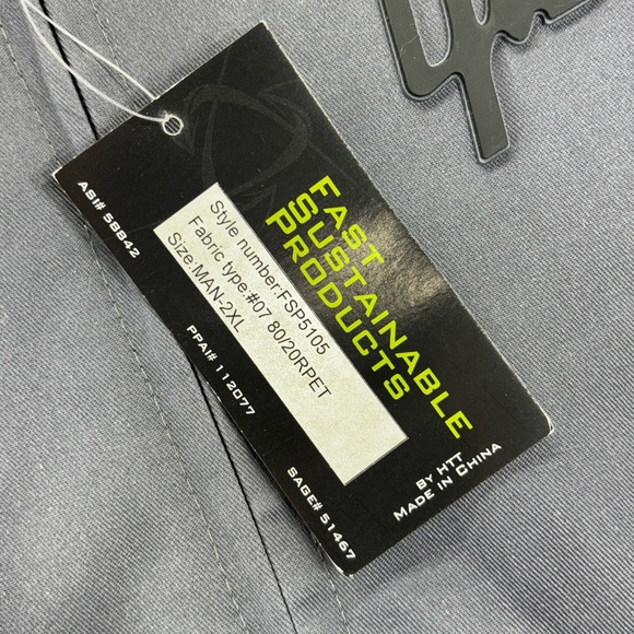 NWT Gibson Guitars Workwear FSP Jacket Gray Black Adult 2XL Lined Quilted Logo - Picture 6 of 16